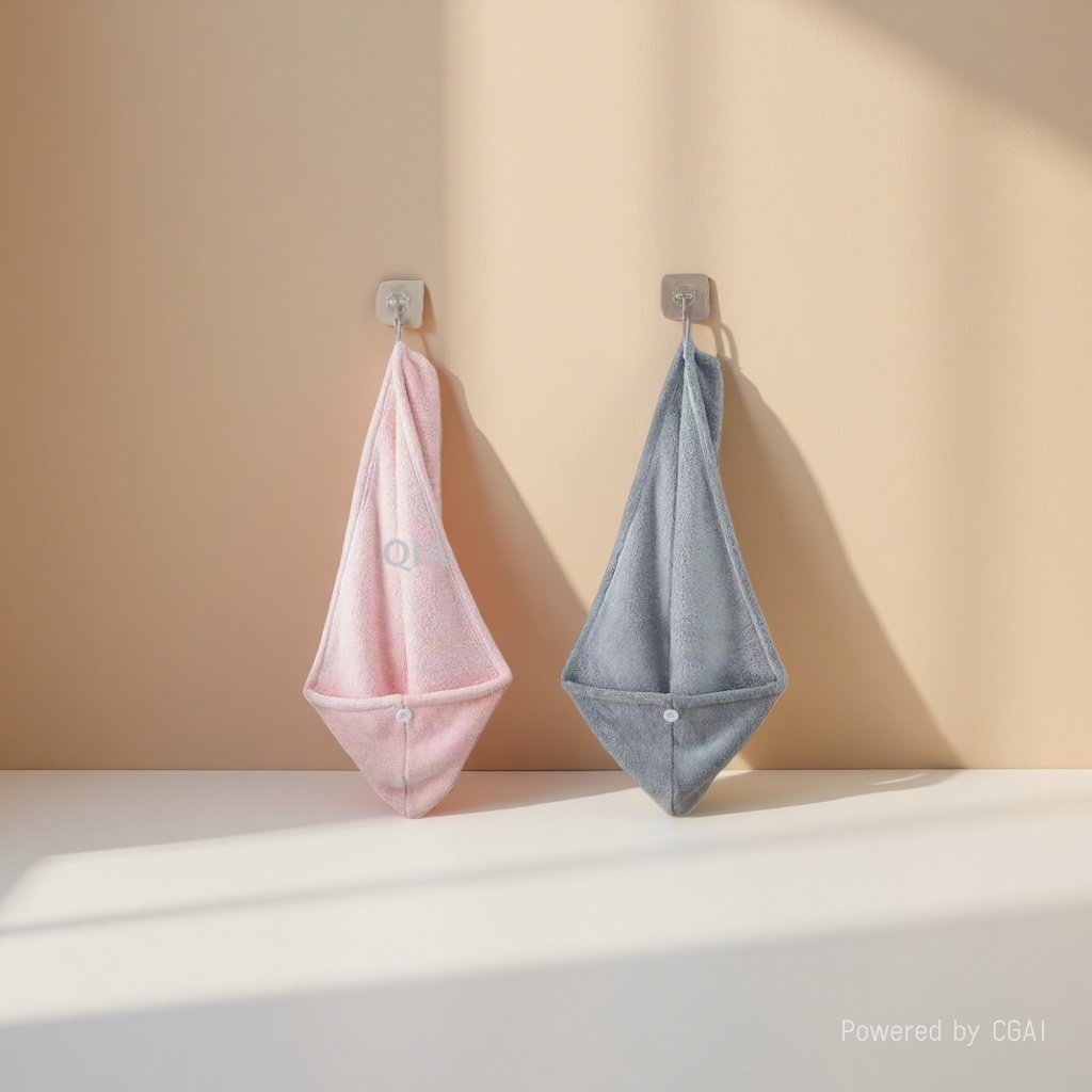 Solid-color coral fleece dry hair cap, daily necessities towel, quick-drying towel, dry hair cap Specification image