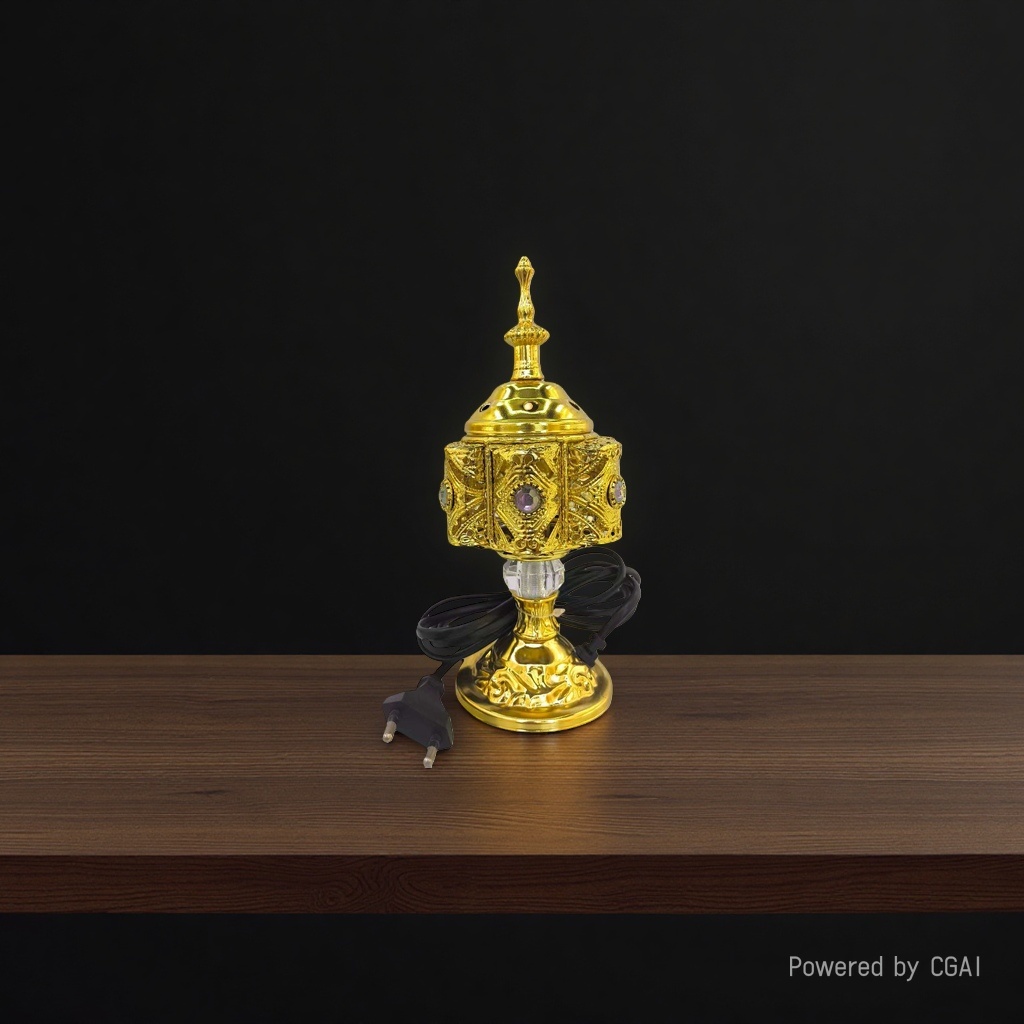 Golden carved purple copper incense burner, incense stick, incense seal, universal Arabic alloy incense burner Application Scenario