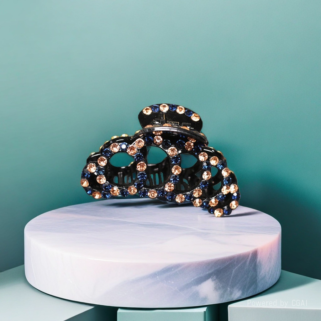 Wholesale from the manufacturer, full diamond, versatile, large grab, women's back of the head, hair clip, mom's updo, head accessory Specification image