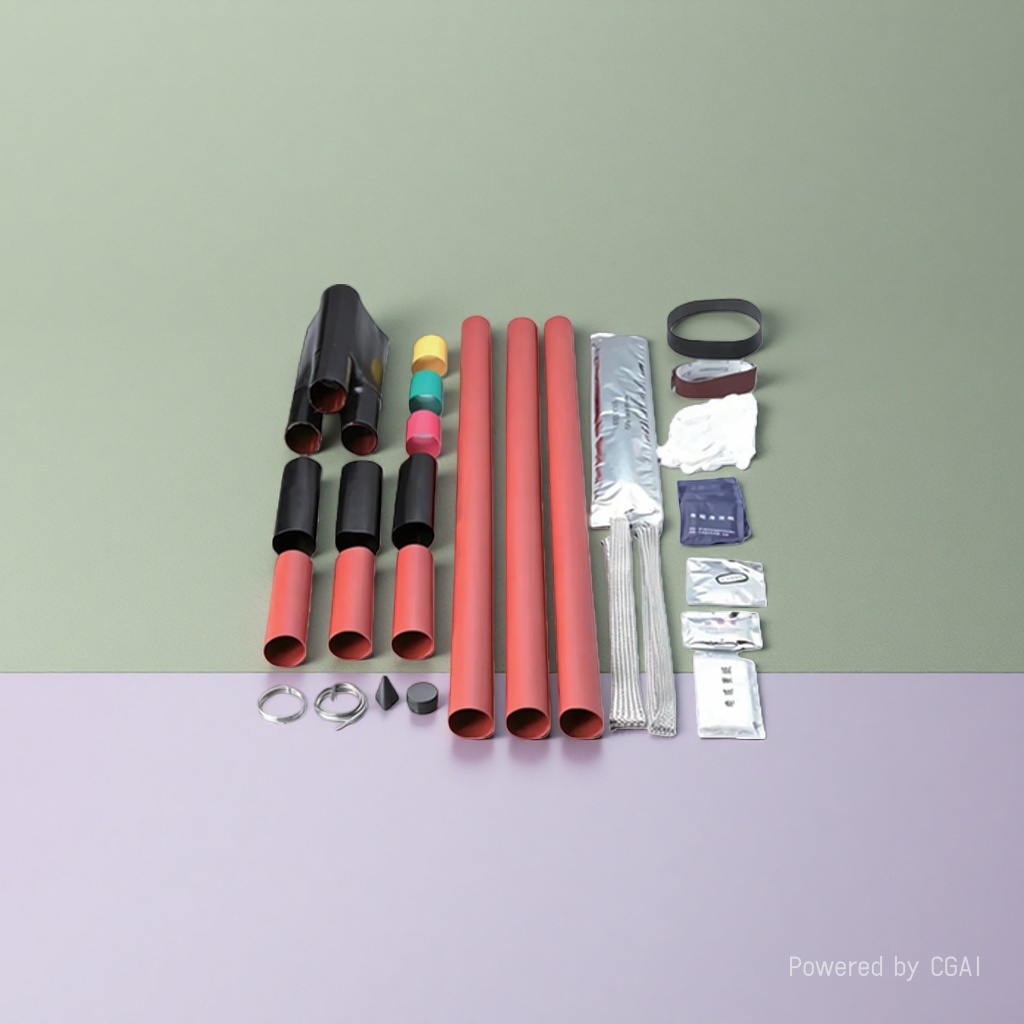 10KVNSY heat shrink cable terminal head, WSY high-voltage terminal connector, single-core and three-core outdoor and indoor cable accessories details Picture