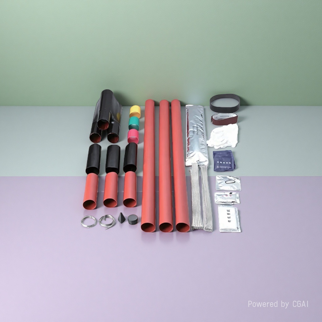 10KVNSY heat shrink cable terminal head, WSY high-voltage terminal connector, single-core and three-core outdoor and indoor cable accessories Specification image