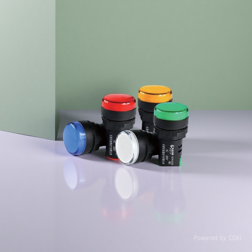 LED power indicator light AD16-22DS distribution box signal light 24v 220v380v red green yellow blue white