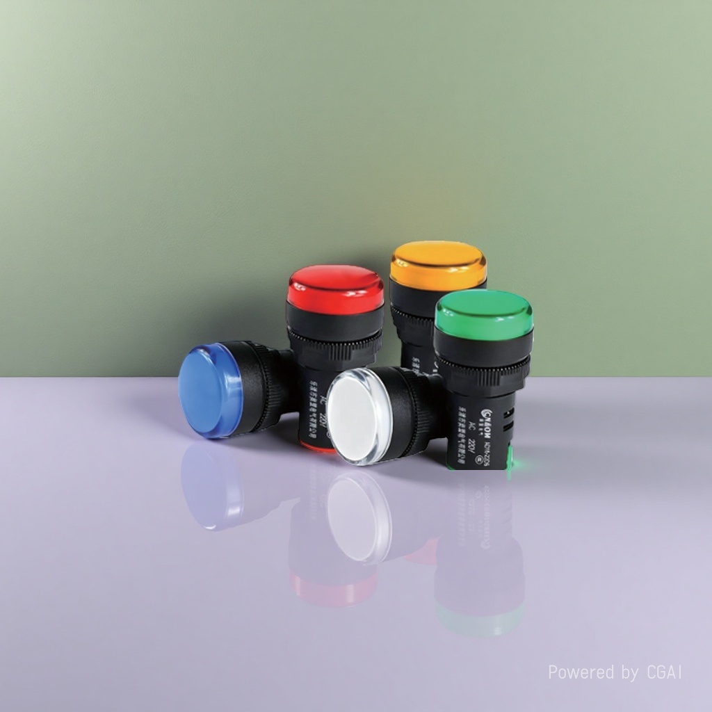 LED power indicator light AD16-22DS distribution box signal light 24v 220v380v red green yellow blue white Specification image
