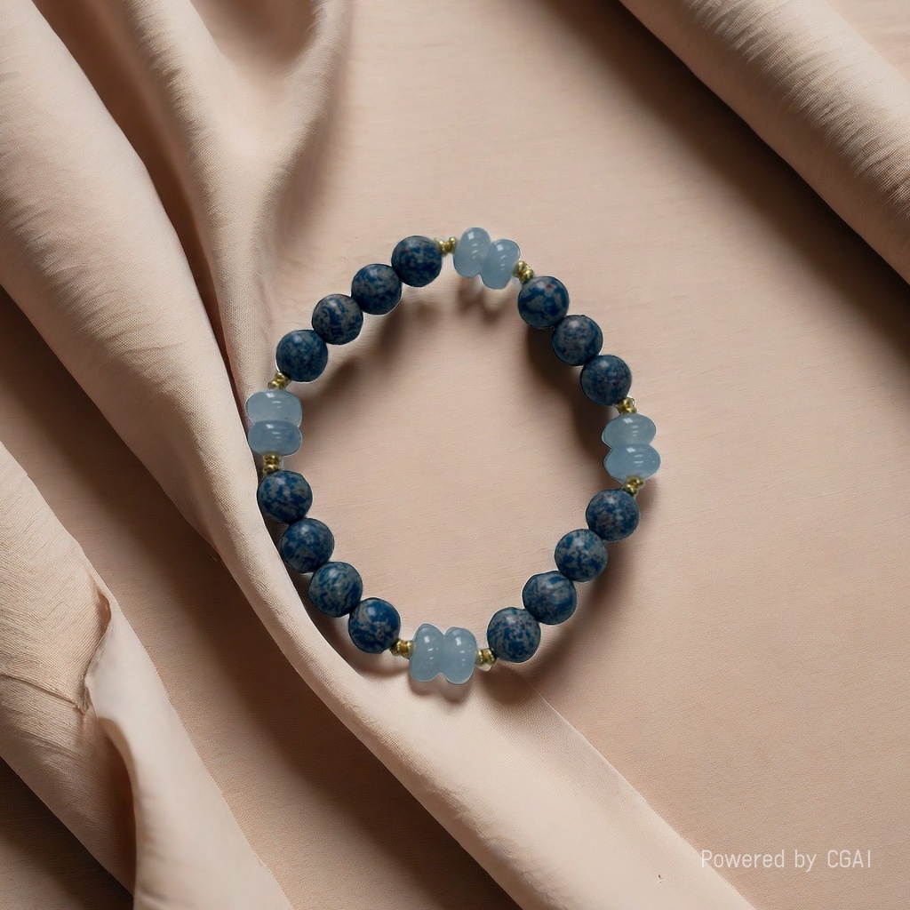 Tangtangtang Sunset Painted 0.8cm Bracelet Copper-plated abacus beads, optimized jade abacus beads SC001018 details Picture
