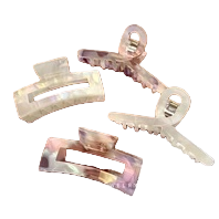 Colorful gradient pearl grab clip hair clip accessory, fashionable grab clip hair clip Item Picture