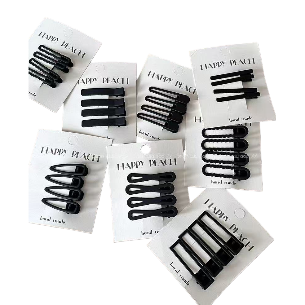 Black gripper hair clip accessory, fashionable and simple hair comb Item Picture
