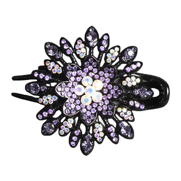 Wholesale of medium-sized water diamond style duckbill hair clips, hair grabbers, three-toothed hair clips for mom Item Picture