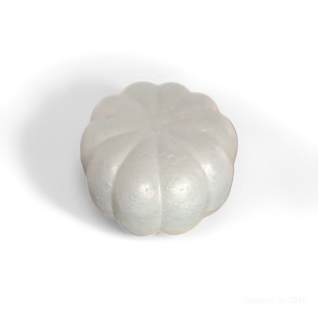 A white pumpkin-shaped food and play accessory simulation model of vegetables, fruits and bread details Picture