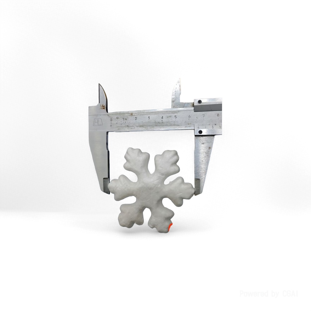 Christmas snowflake flake white snowflaket-shaped spray-snow educational training institution gift snow cream packaging paper details Picture