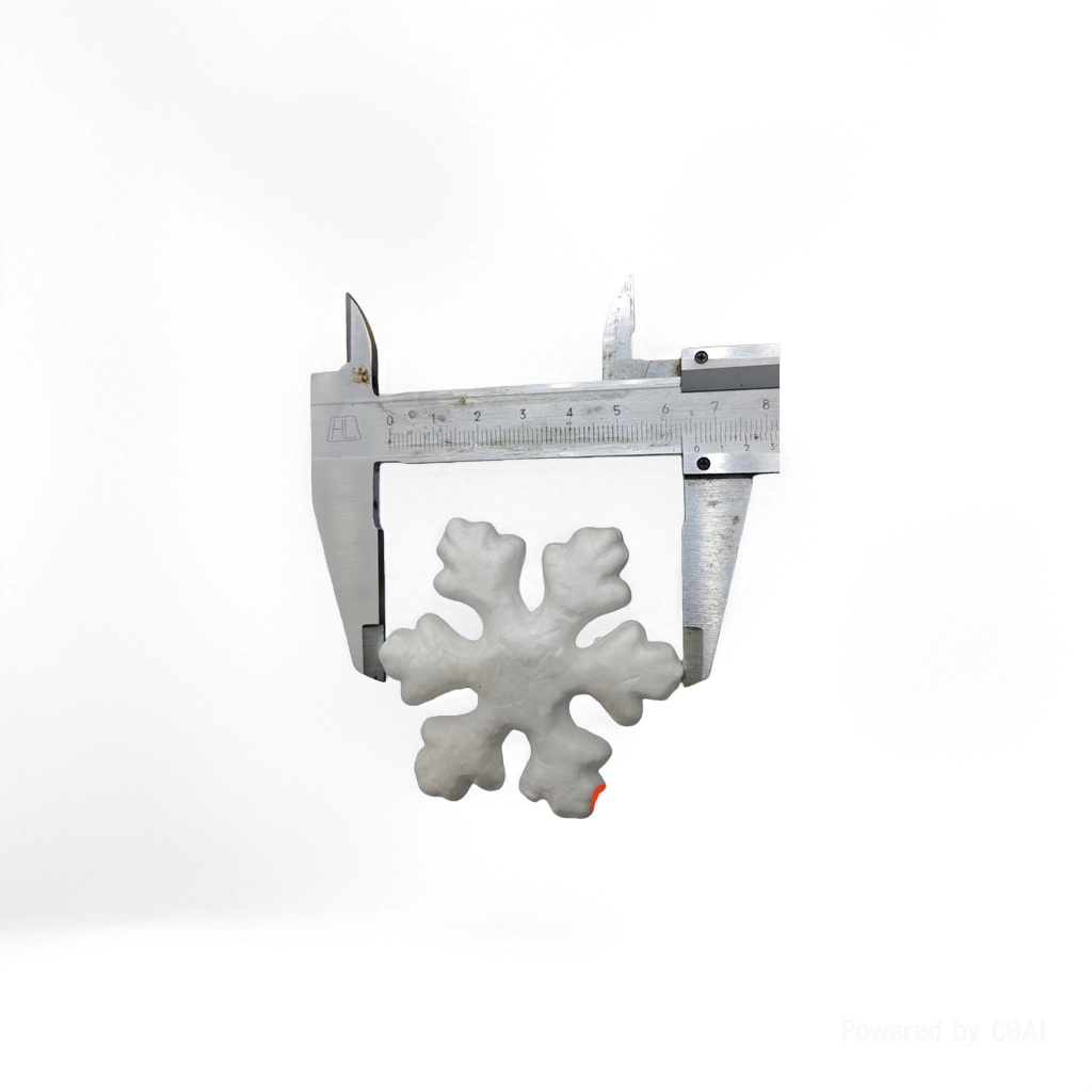 Christmas snowflake flake white snowflaket-shaped spray-snow educational training institution gift snow cream packaging paper Specification image