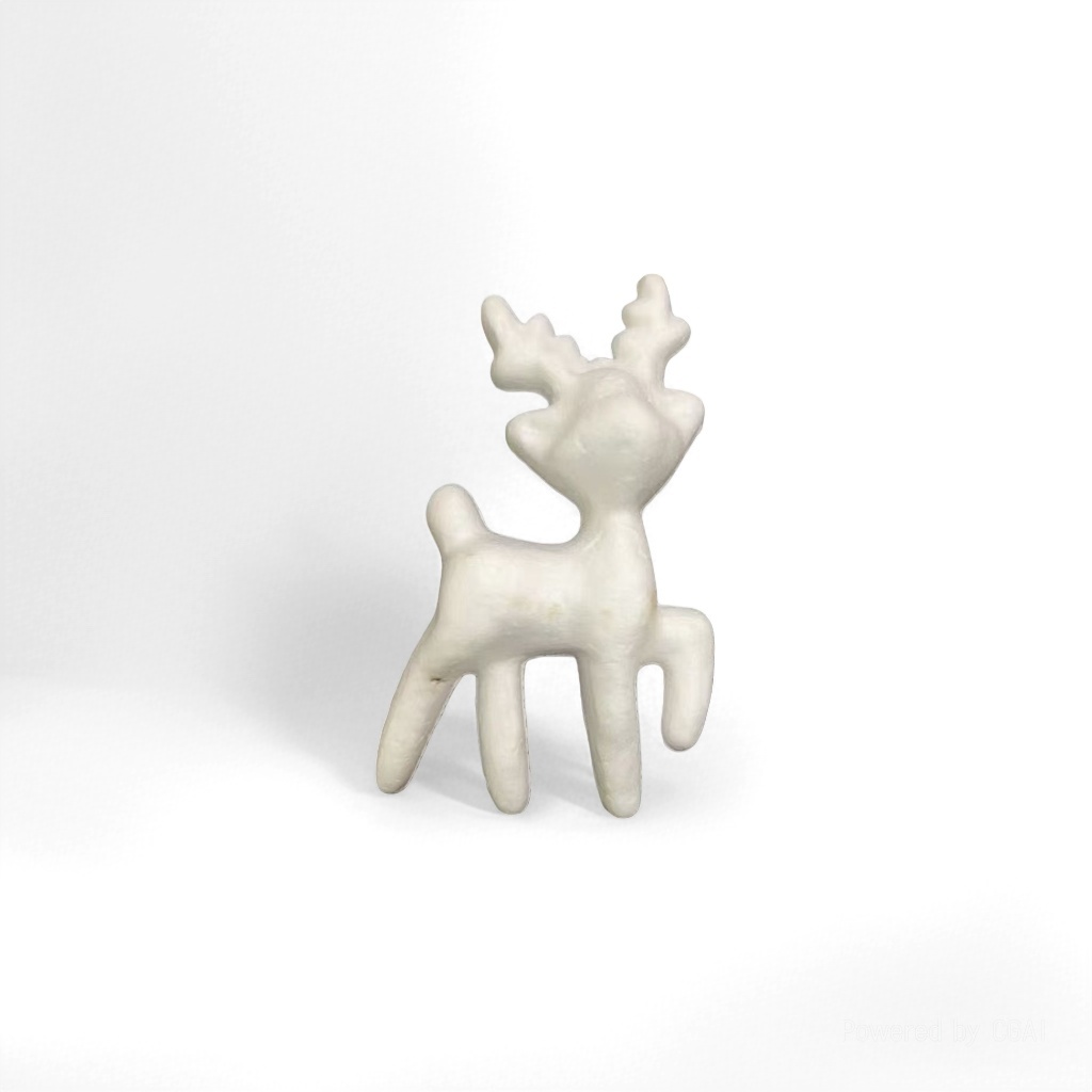 White deer-shaped decorative items, cow ornaments, foam long wall flowers, small office desk ornaments Specification image