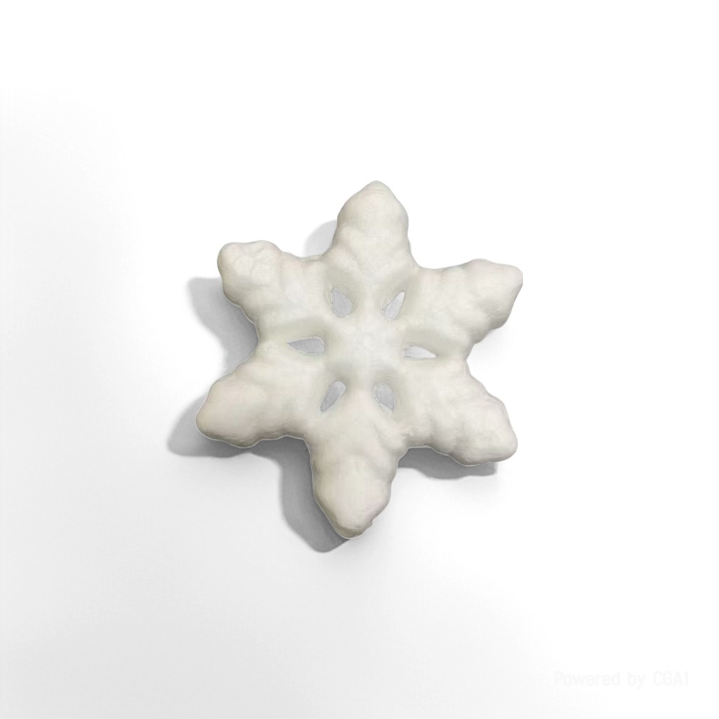 圣诞雪花喷雪礼盒装 白色可降解雪花片 教培节日互动道具