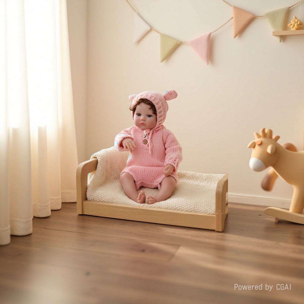 18-inch all-rubber hand-painted ordinary silicone dolls, festival gifts, etc details Picture