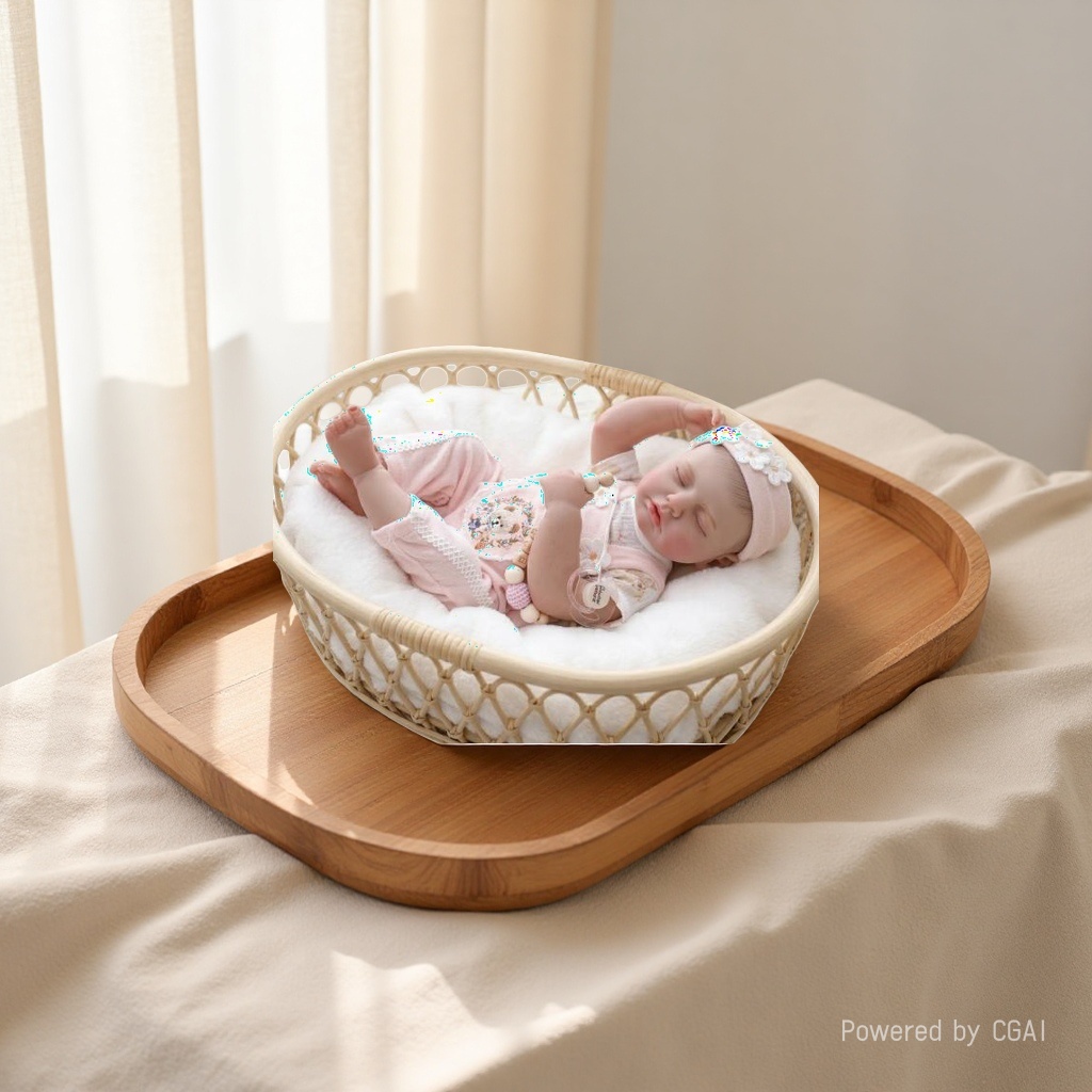 18-inch all-rubber hand-painted ordinary silicone doll, children's toy Specification image