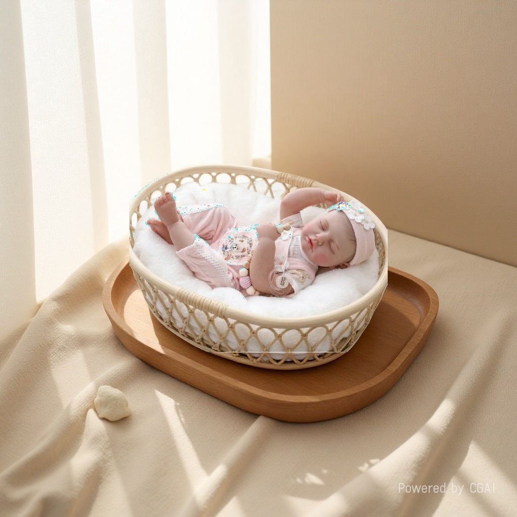 18-inch all-rubber hand-painted ordinary silicone doll, children's toy details Picture