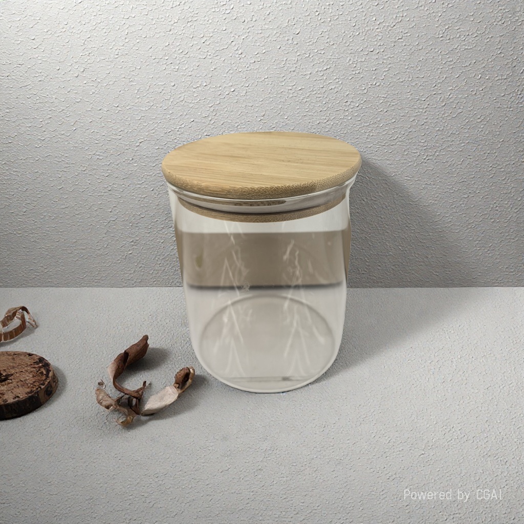 Xinchang transparent glass jar with bamboo lid, multi-functional kitchen storage glass bottle, glass products, glass tea jar, multi-functional kitchen storage Xinchang transparent glass jar with bamboo lid, multi-functional kitchen storage glass bottle, glass products, glass tea jar, multi-functional kitchen storage