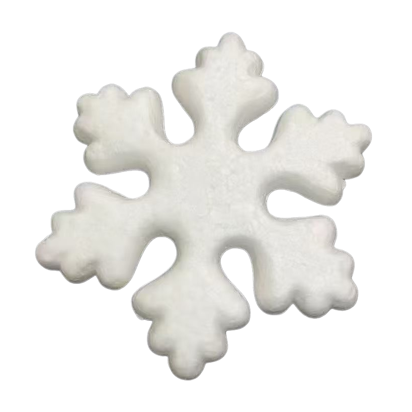 Copos de nieve de navidad en forma de nieve blanca decoraciones de espuma copos de nieve de navidad copos de nieve de jiu pei regalo institucional spray de nieve Item Picture