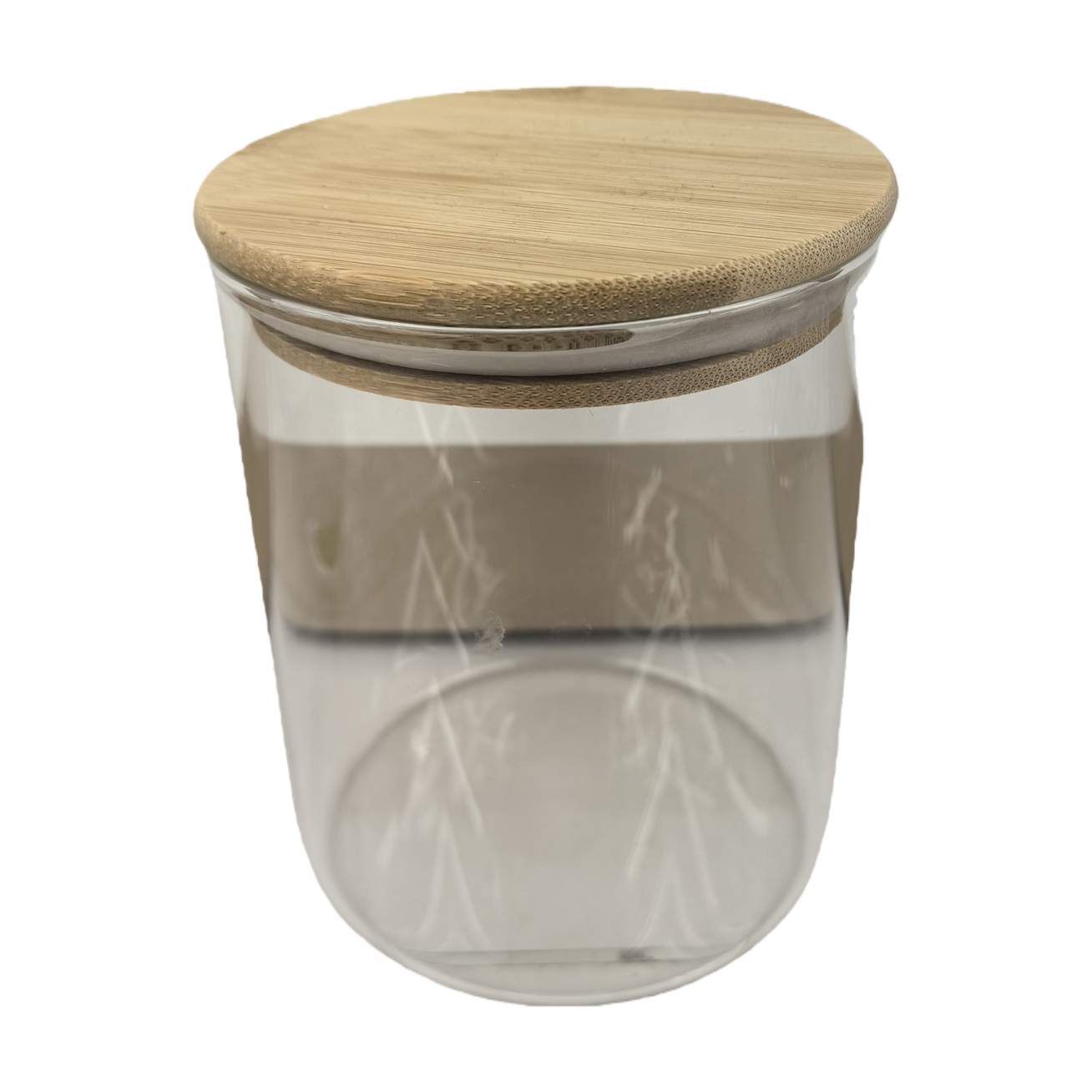 Xinchang transparent glass jar with bamboo lid, multi-functional kitchen storage glass bottle, glass products, glass tea jar, multi-functional kitchen storage Item Picture