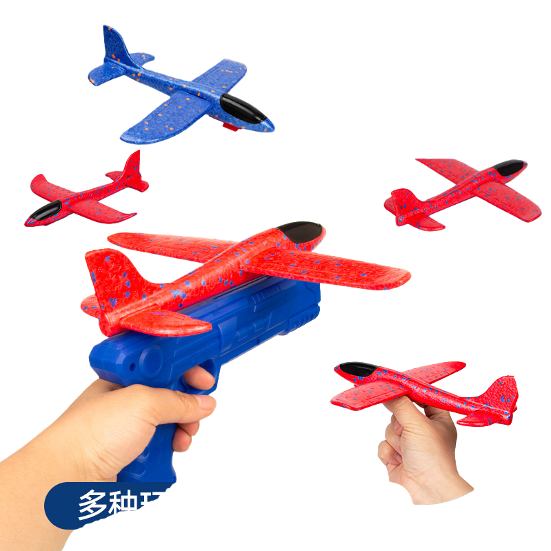 Colored foam remote control airplane toy with transmitter light, 180g aircraft Item Picture