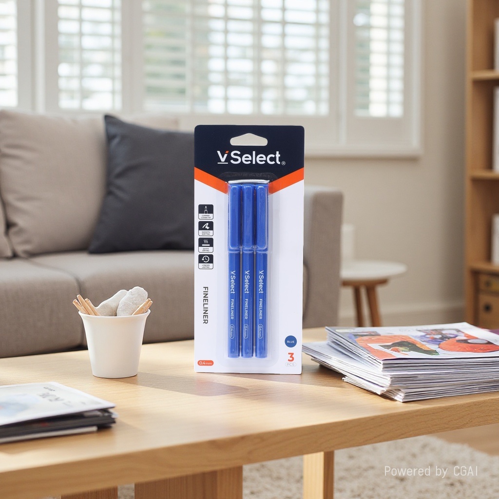Blue 0.4mm signature pens, 3 pieces per card, exclusively for foreign trade. Minimum order quantity: one box