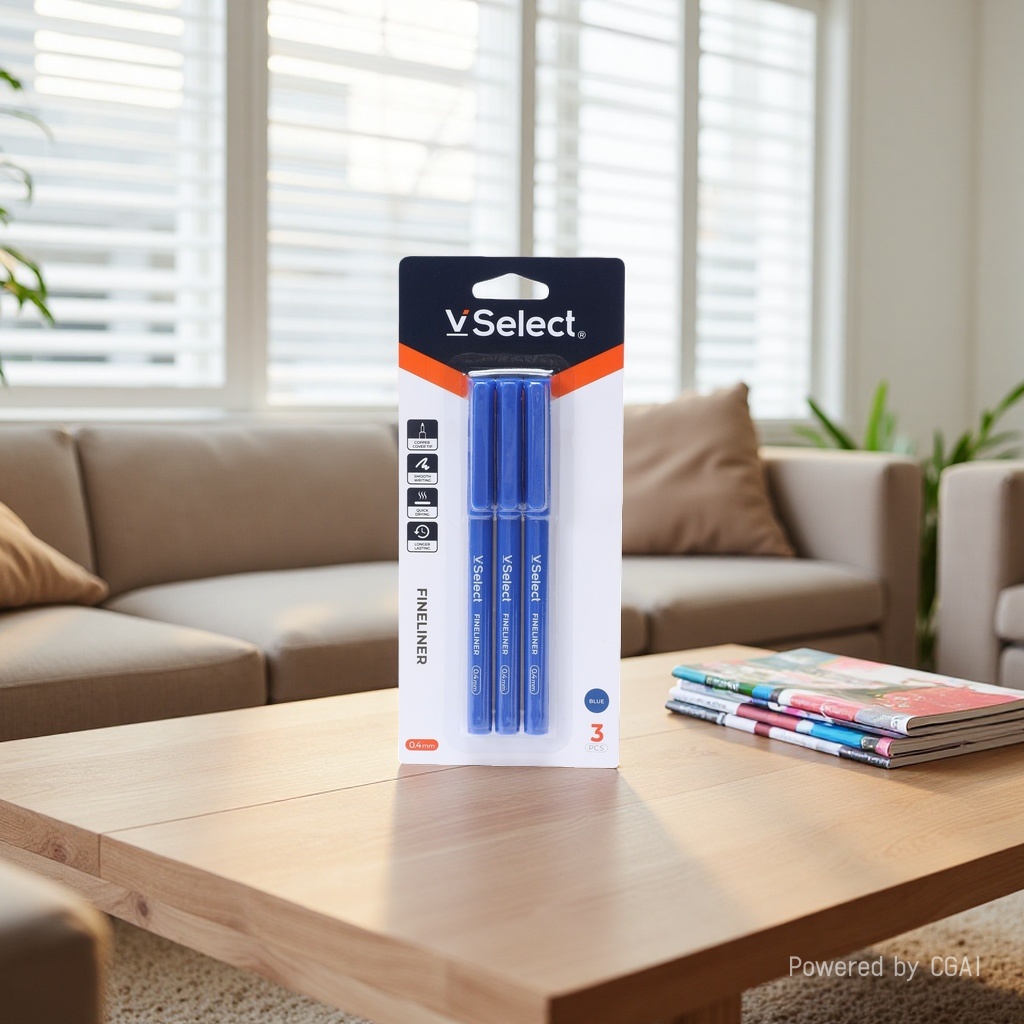 Blue 0.4mm signature pens, 3 pieces per card, exclusively for foreign trade. Minimum order quantity: one box Application Scenario