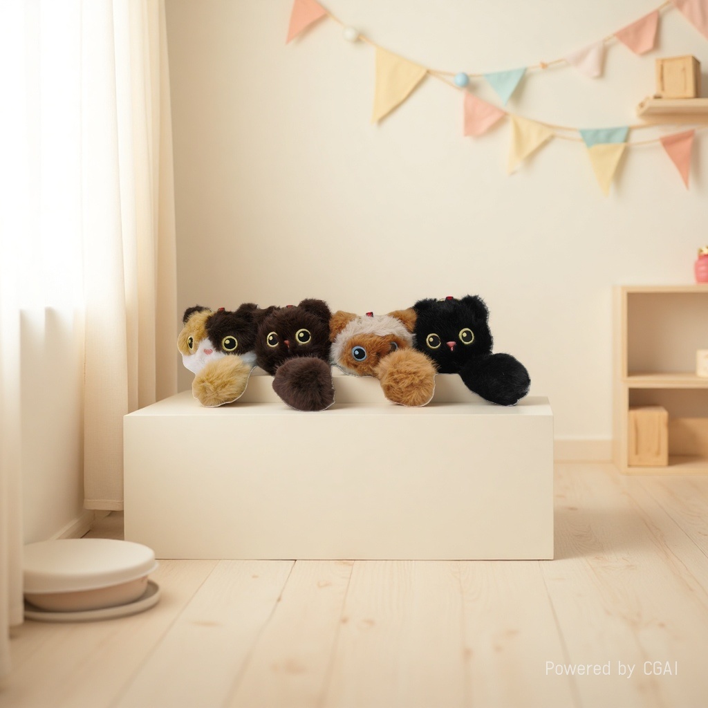 毛绒猫咪公仔挂件钥匙扣 毛绒挂件
