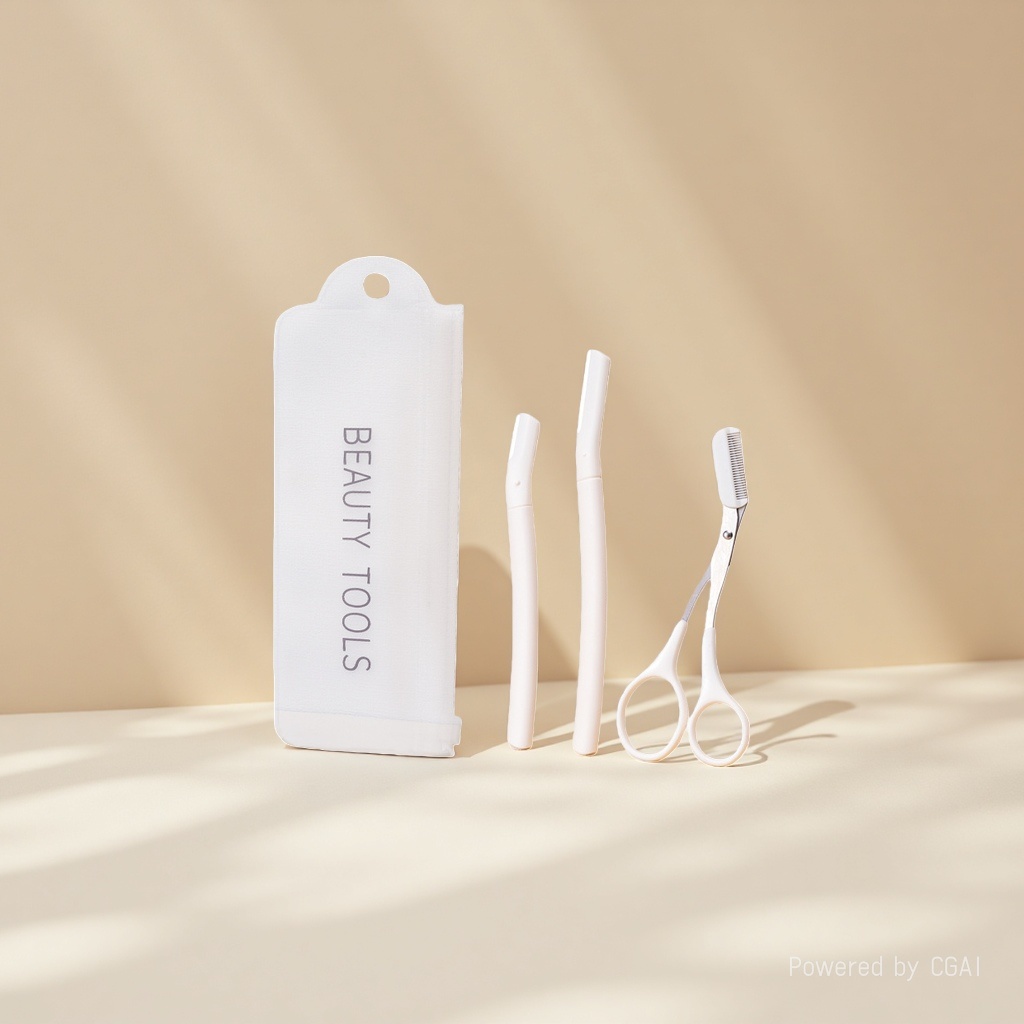 A beginner's eyebrow trimmer set for women, a safe macro eyebrow trimmer for men, suitable for beginners