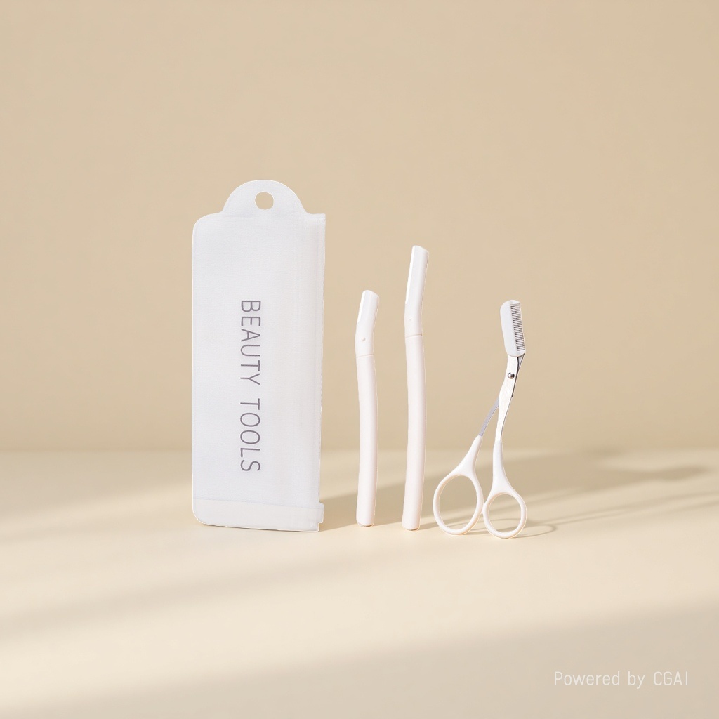 A beginner's eyebrow trimmer set for women, a safe macro eyebrow trimmer for men, suitable for beginners details Picture