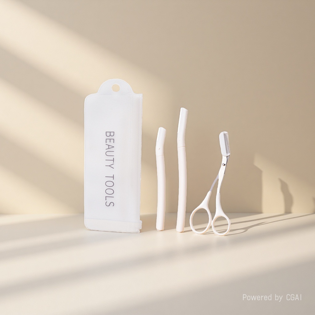A beginner's eyebrow trimmer set for women, a safe macro eyebrow trimmer for men, suitable for beginners Specification image