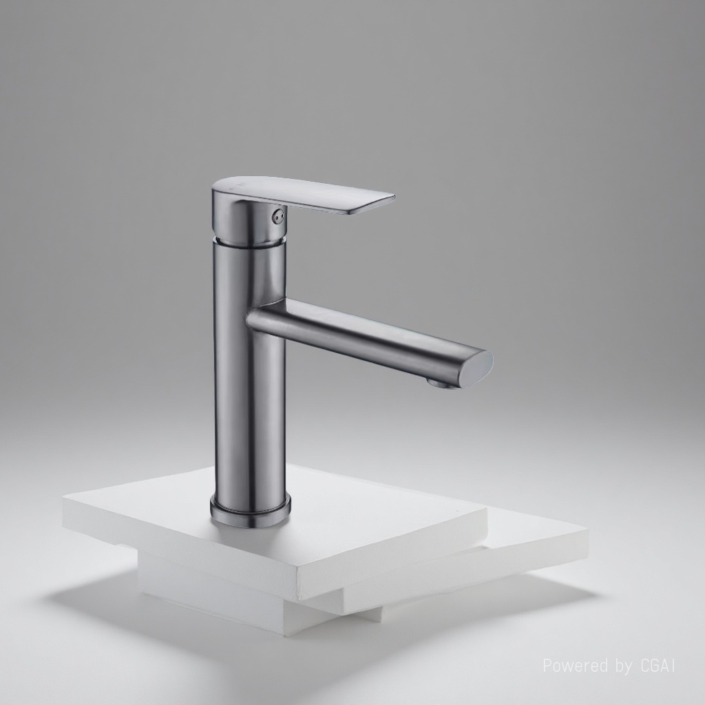 Gun grey square basin faucet, modern minimalist home bathroom washbasin, universal bathroom faucet Gun grey square basin faucet, modern minimalist home bathroom washbasin, universal bathroom faucet