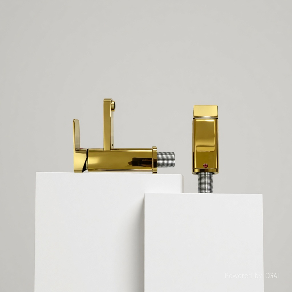 The golden ingot type bathroom faucet plastic faucet body is suitable for various bathroom scenarios Specification image