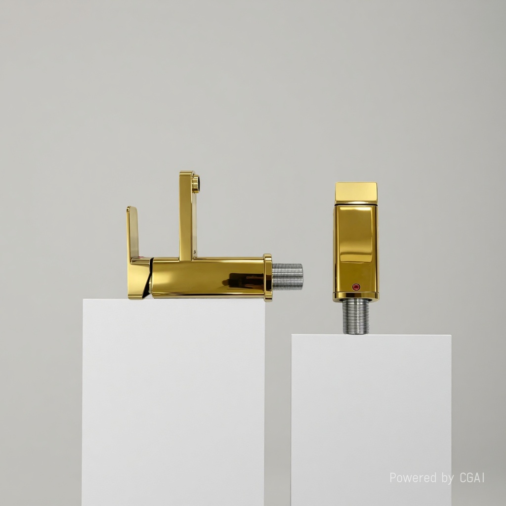The golden ingot type bathroom faucet plastic faucet body is suitable for various bathroom scenarios Application Scenario