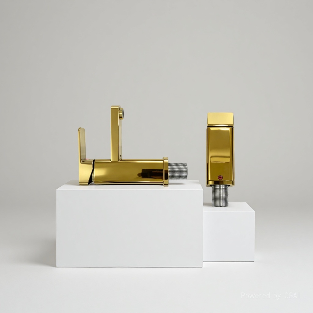 The golden ingot type bathroom faucet plastic faucet body is suitable for various bathroom scenarios details Picture