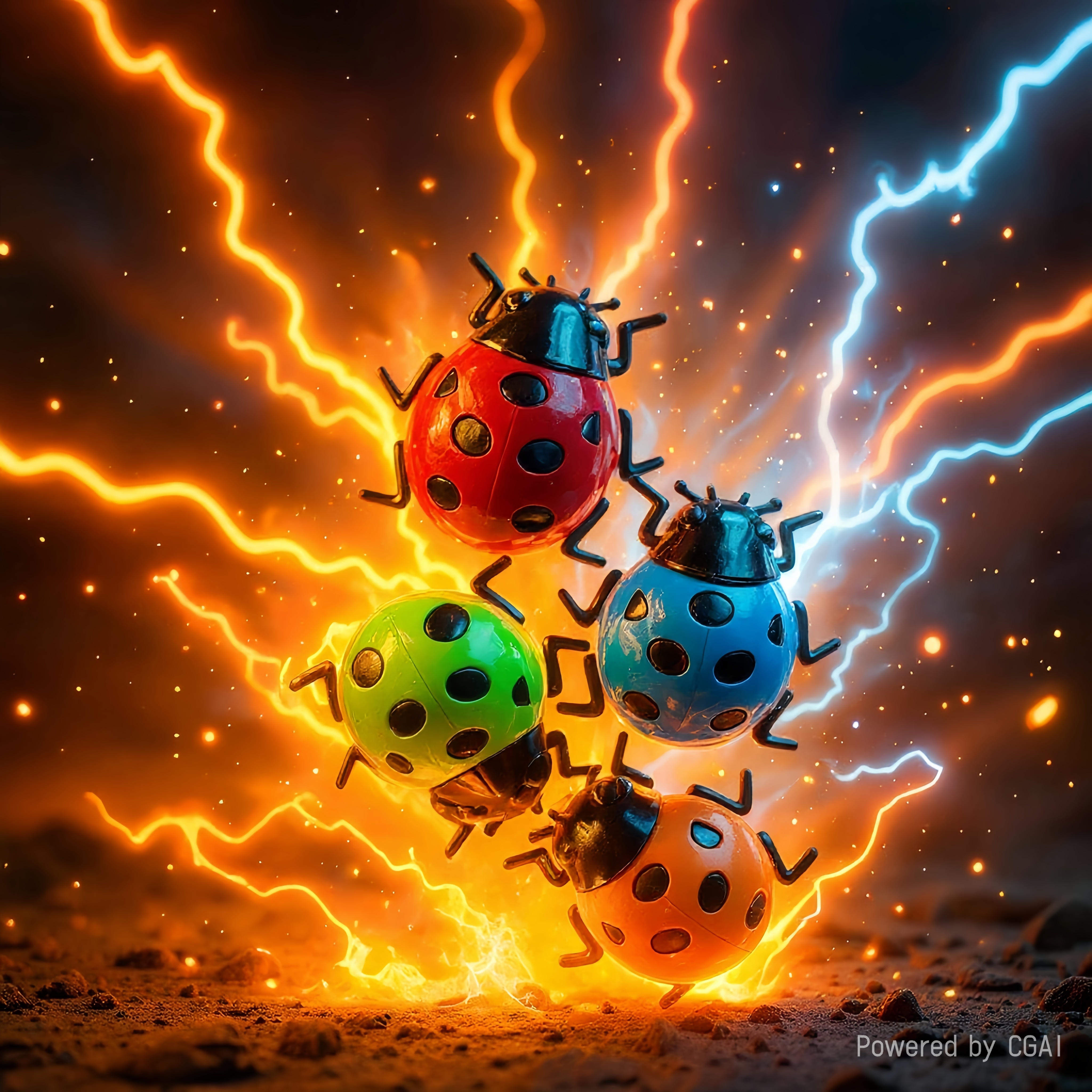 Colorful ladybug magnetic stick toys and magnetic educational toys are suitable for children to play with details Picture