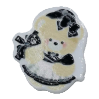 宋锦/diy/食玩饰品/天珠/饰品滴油配件白底实物图