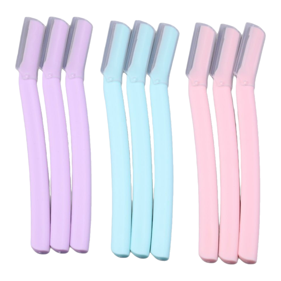 Straight-handled eyebrow trimmer, sharp macro anti-scratch, shaving knife, eyebrow trimmer, eyebrow shaving knife, eyebrow shaping and beauty tools supply Item Picture