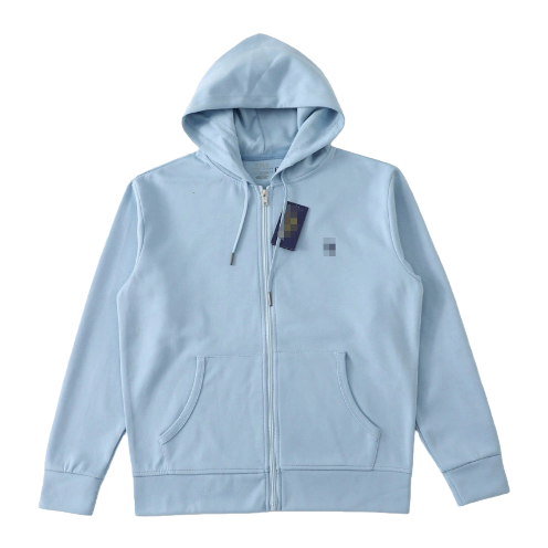 Gris con capucha y cremallera hoodies hombre y mujer mismo estilo casual versátil engrosado abrigos deportivos calientes Item Picture