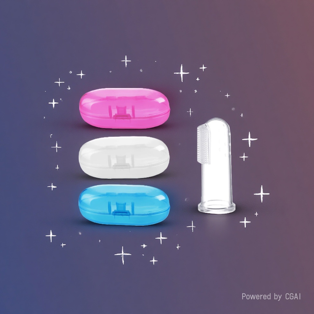 婴儿牙刷/牙膏实物图