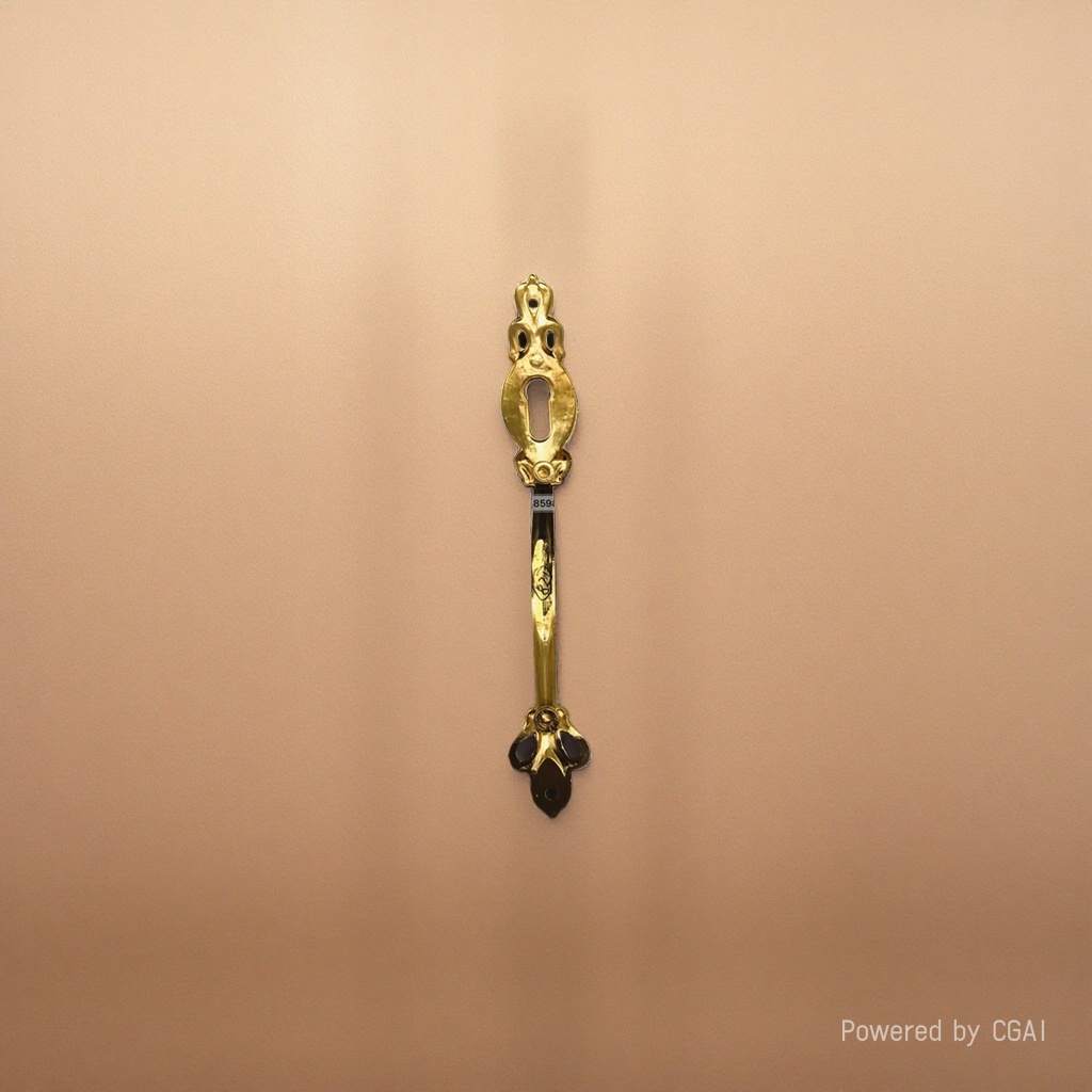 Golden carved French-style cabinet door embedded hardware handle furniture handle details Picture