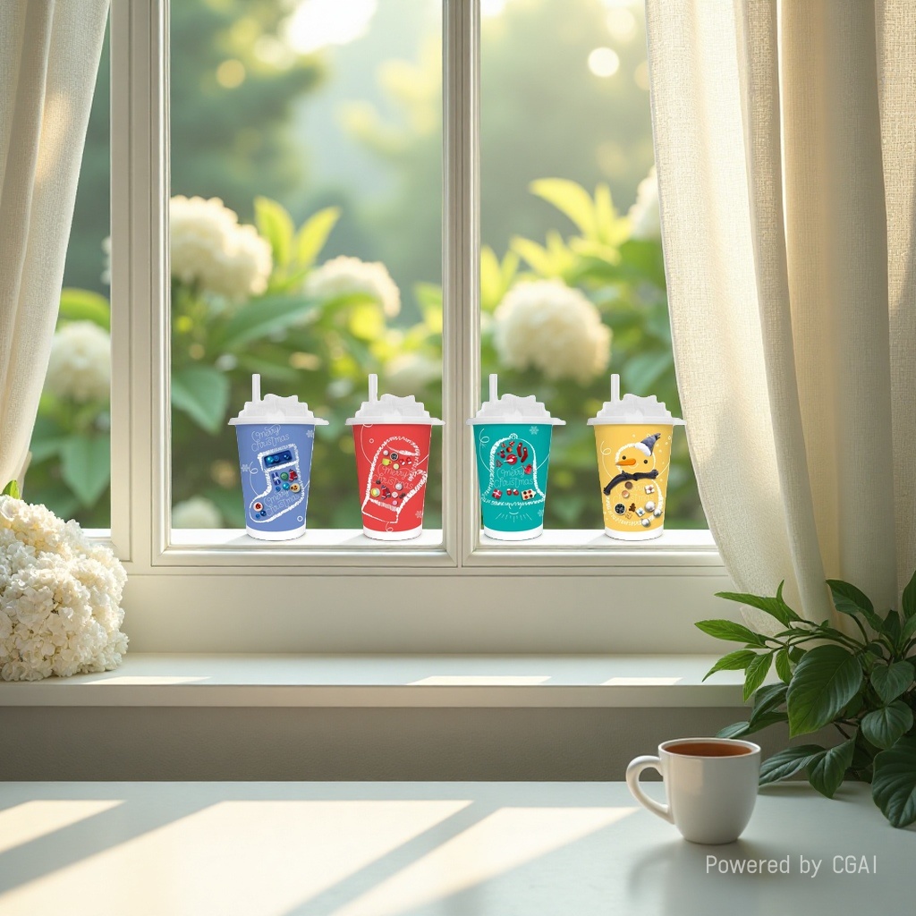 Medias azules fondo rojo guantes medias verdes fondo amarillo muñeco de nieve tazas de té de leche toallitas húmedas Application Scenario
