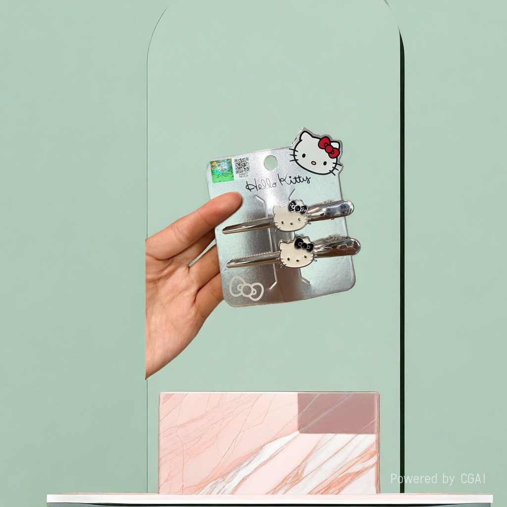 1. Silver packaged pearl grab clip hair accessory Application Scenario