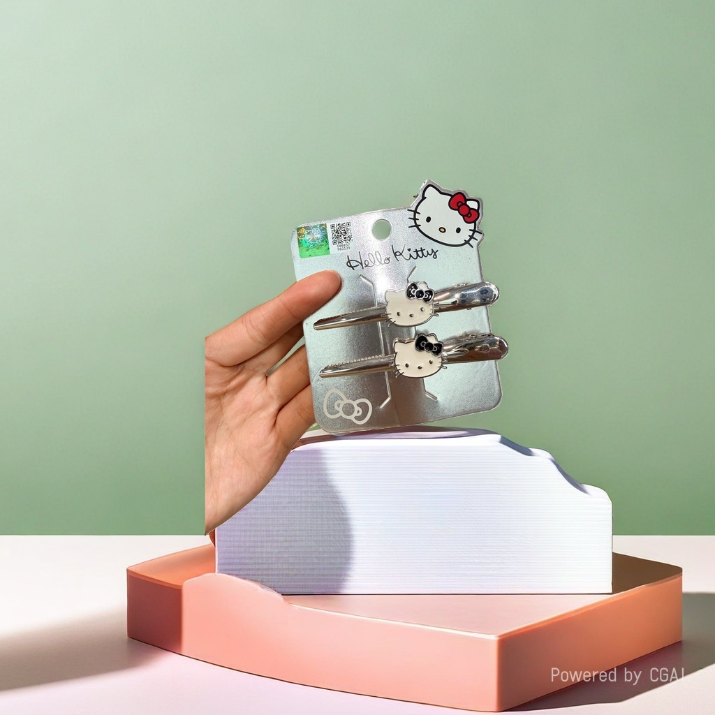 Silver packaging card pearl grab clip hair clip accessory hair clip Specification image