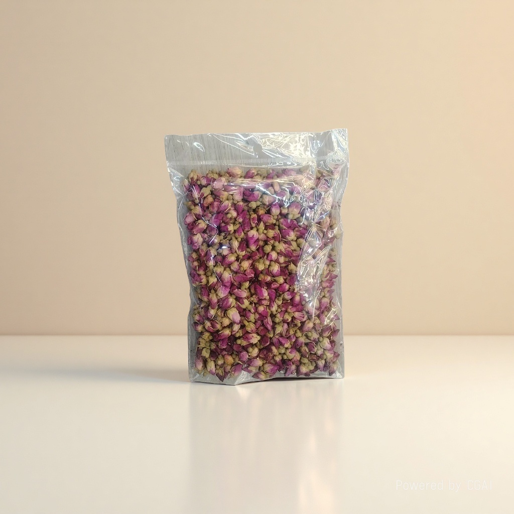 透明塑料袋装干玫瑰花蕾仿真花花朵仿真花假花假花