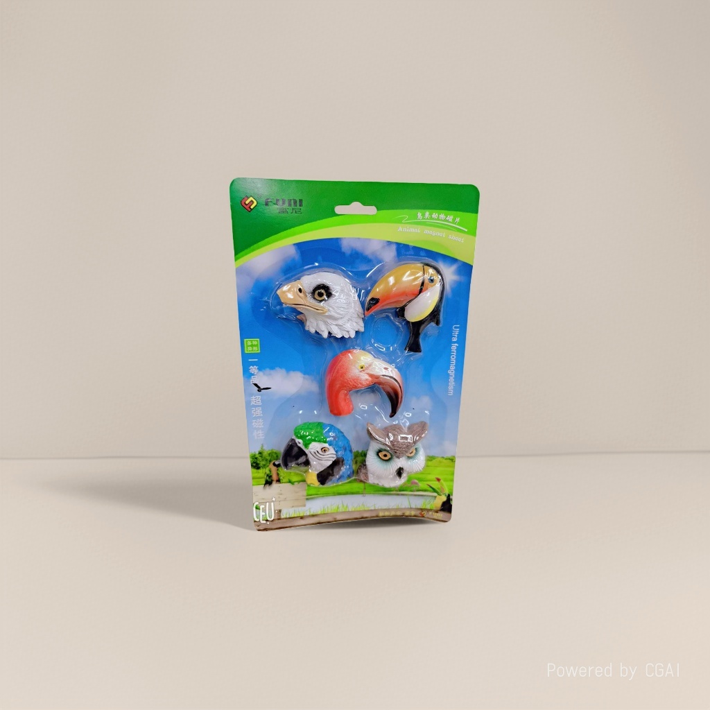 Colorful bird and animal magnetic sheet set, magnetic board, blackboard magnetic sheet, magnetic whiteboard pen, stationery storage, socks and cards Application Scenario