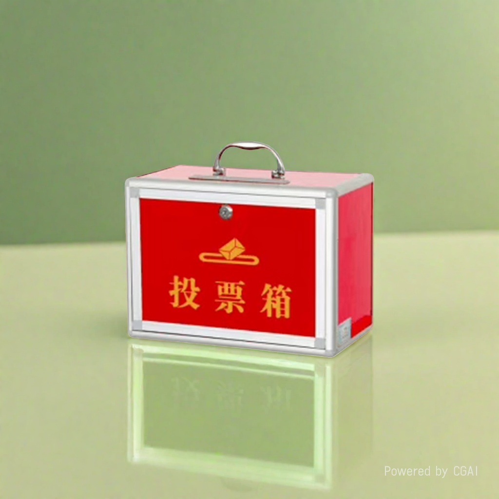 兆荣木质红色投票箱纸雕结婚请帖木板请帖