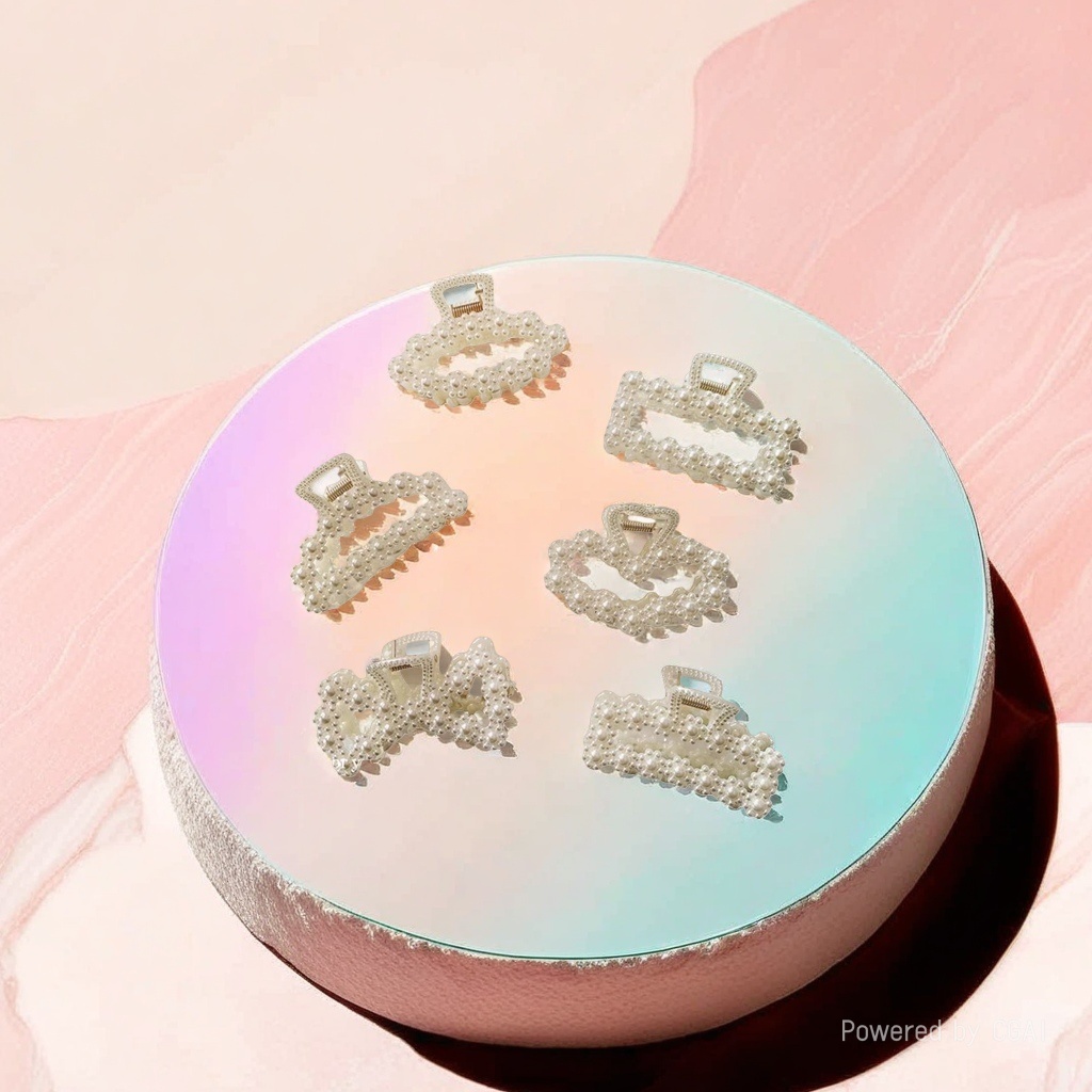 Pearl hair clips, accessories, hair clips, pearl hair clips Specification image