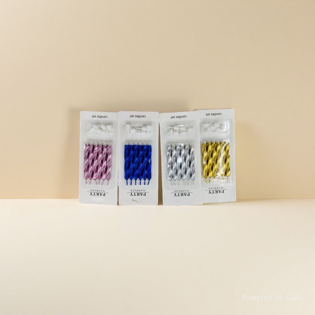 彩色螺旋香皂花蜡烛套装蜡烛蜡烛香薰蜡烛