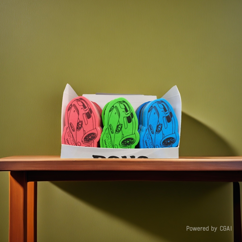 Colorful car-shaped eraser, other drawing stationery, creative cartoon eraser Specification image