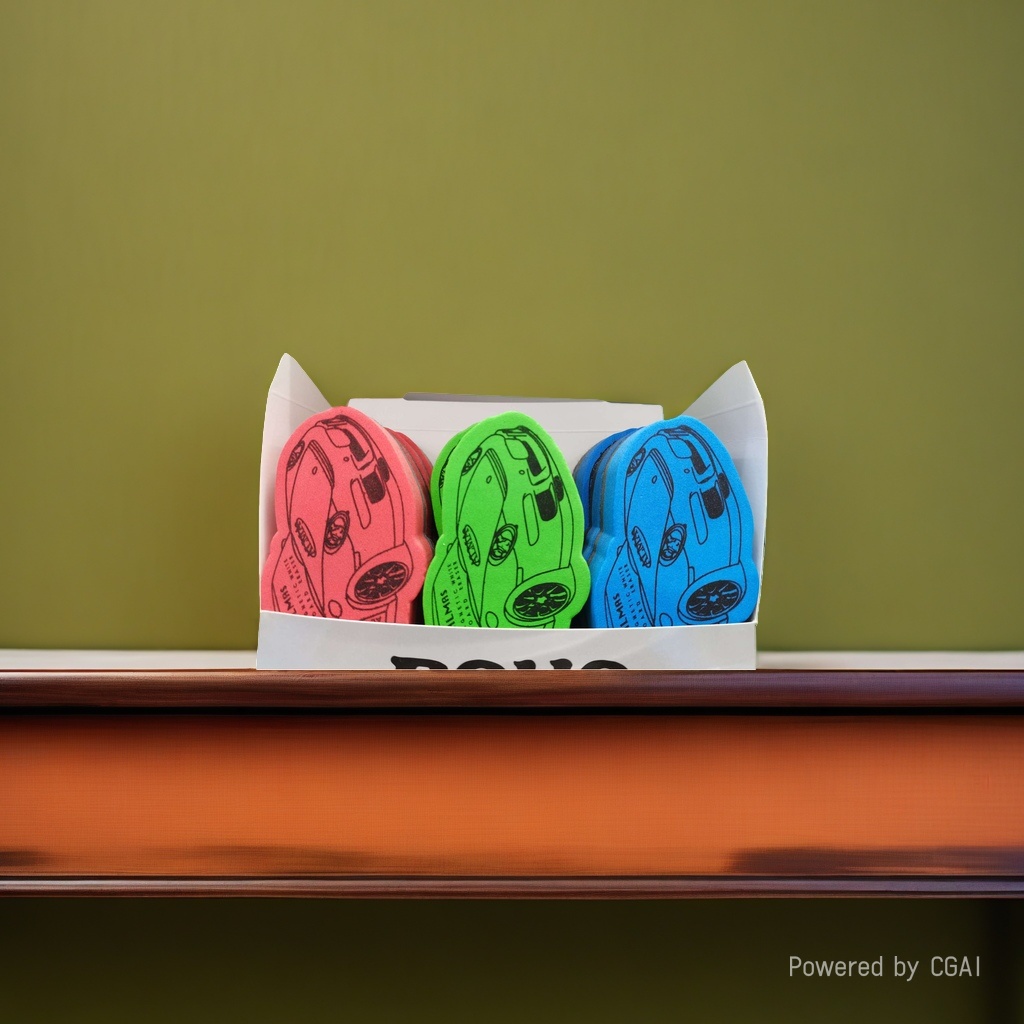 Colorful car-shaped eraser, other drawing stationery, creative cartoon eraser Application Scenario