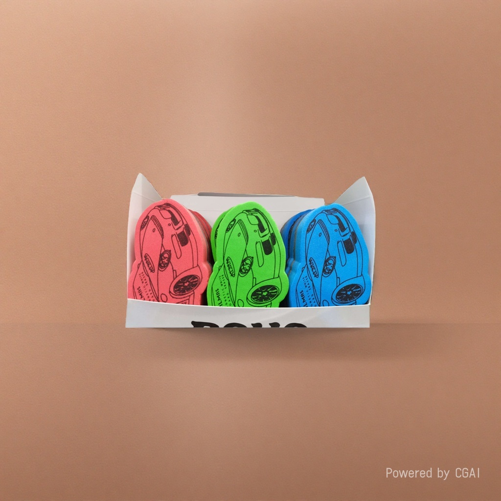 Colorful car-shaped eraser, other drawing stationery, creative cartoon eraser details Picture